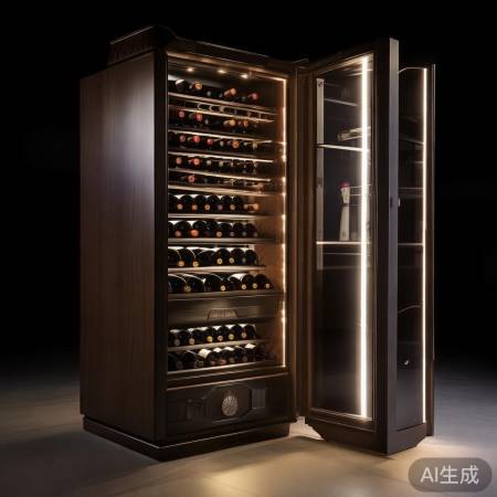 红酒柜自动亮灯，科技伴生活