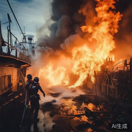 “火灾险情,船员迅速灭火”