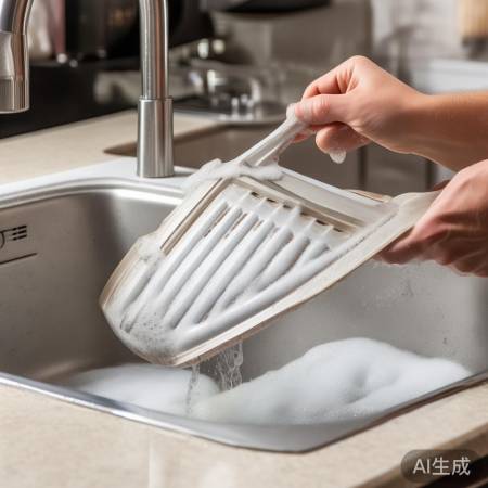 “油烟机吸力不足?检查过滤网。