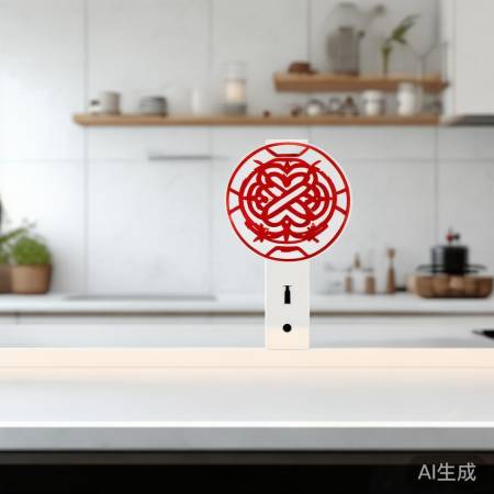 中式厨房,中国结插座