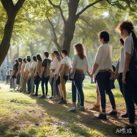 人墙拉链，释放压力