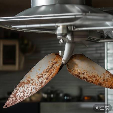 生锈风轮影响油烟机寿命