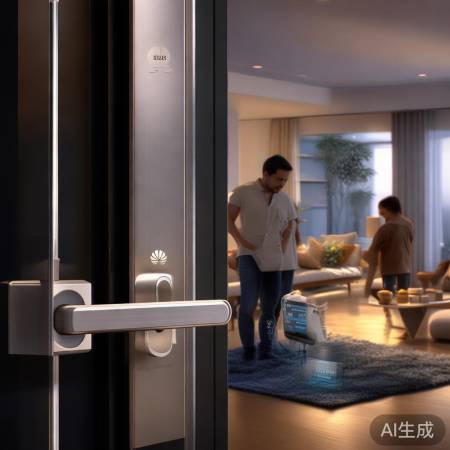 华为SE智能锁,安全管家记录门