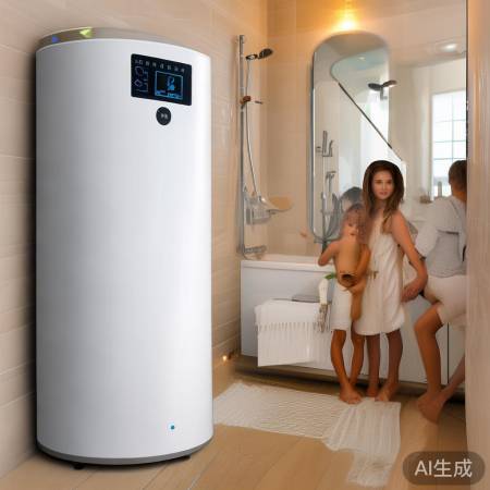 空气能热水器,省空间、节能洗浴