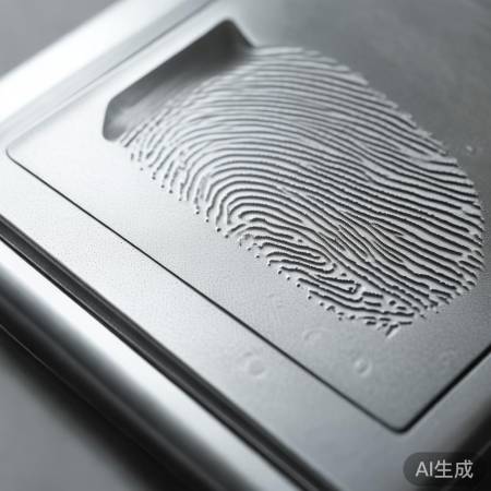 “指纹采集区贴胶带按指纹”