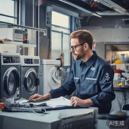 冰熊洗衣机品牌上门修客服热线教你㊣三洋洗衣机E4显示故障维修攻略