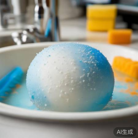 清洁球污渍清洗法