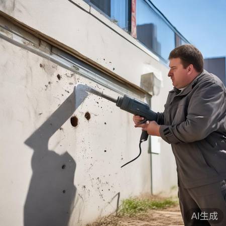 电锤打空调孔，效果因人而异