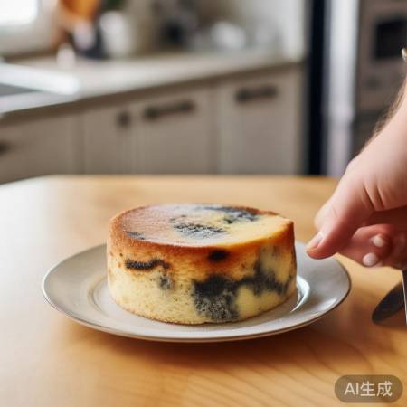 “霉变蛋糕切后冷藏可食”