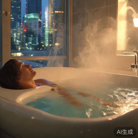 周末泡澡,身心放松