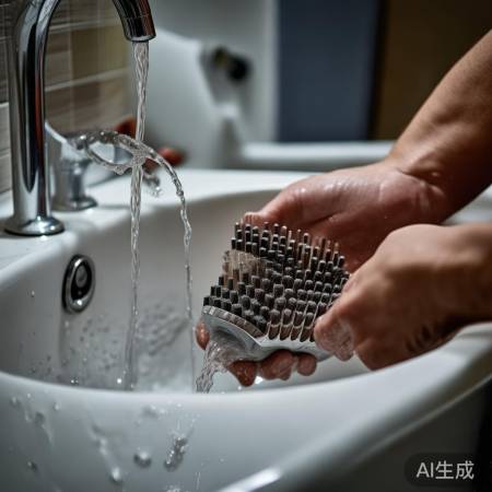 冲洗头定期清理
