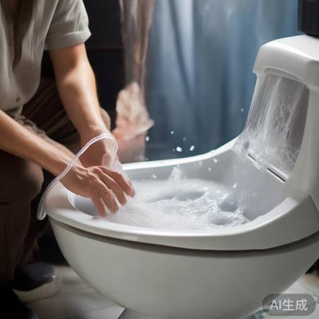 找到喷头轻柔清洗