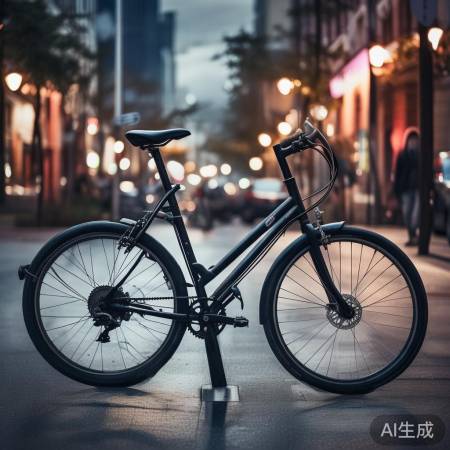 锁好自行车,防小偷!
