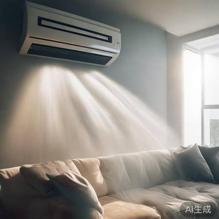 空调洞装沙发后,凉风均匀不挡光