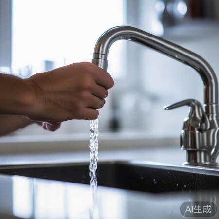 检查水龙头，水流正常否