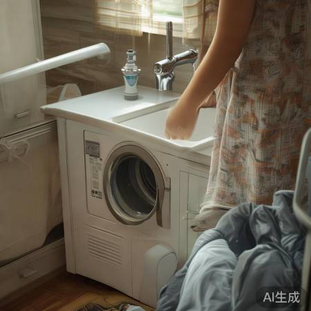 “洗手台变洗衣机，生活更简单。
