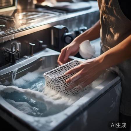 清洁消毒柜内部，用小苏打除渍