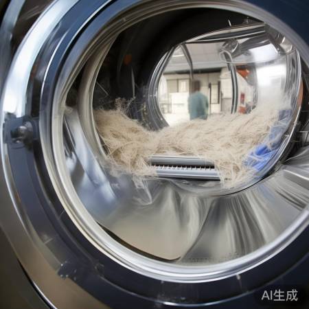 清理洗衣机内部纤维