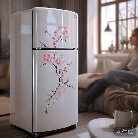 简约时尚樱花冰箱