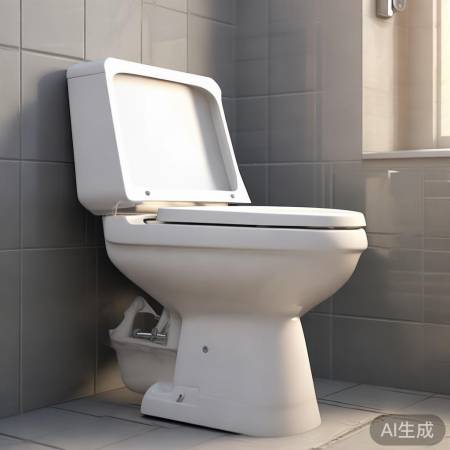 掀开马桶盖,见下冲头