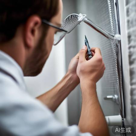 装喷头,螺丝勿太猛