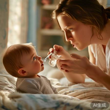 生理盐水缓解宝宝鼻塞