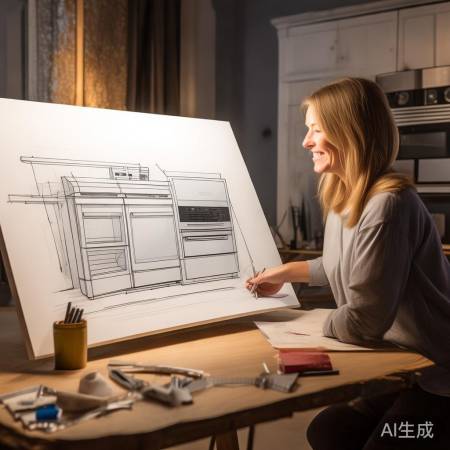 轻松绘集成灶草图