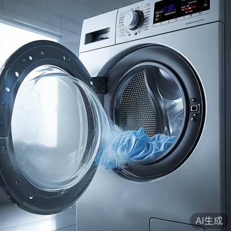 美的（Midea）洗衣机客服联系通道解释,洗衣机脱水自动停机，告别手动操作烦恼