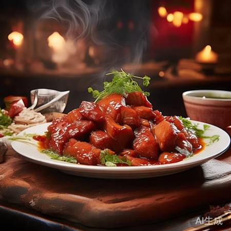 美食佳肴,现场烹饪,味美多汁