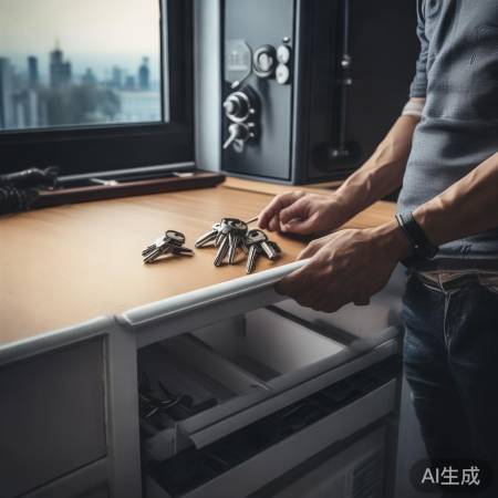 保险柜钥匙勿放同一处