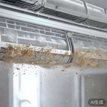空调滤网脏堵,费电减寿