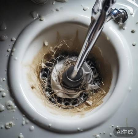 马桶堵塞,需清理排水管