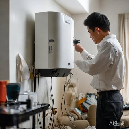 壁挂炉安装师傅细心负责