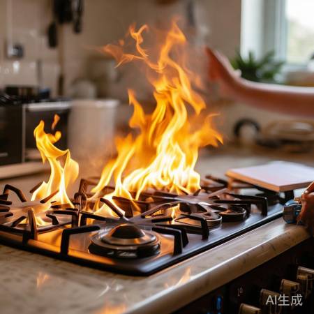 燃气灶着火处理步骤