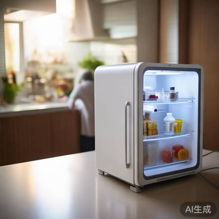 迷你冰箱,操作简单,静音。