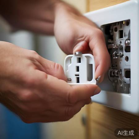安装插座,拧紧螺丝勿过紧