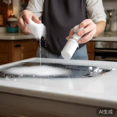 小苏打清洁锅具，环保不伤锅