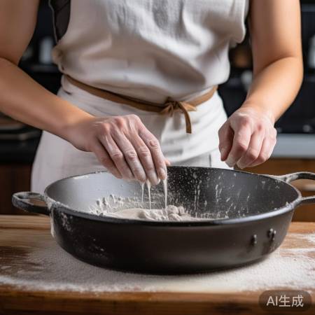 砂纸去锅垢，小心别刮伤