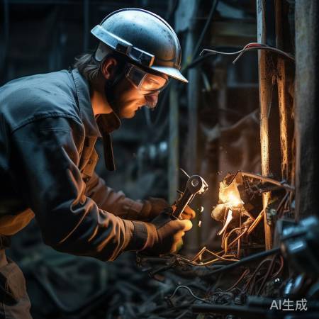 断电拆断铜管
