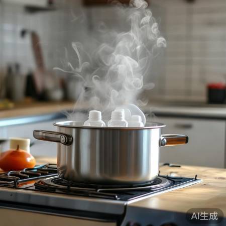 蒸汽消毒奶嘴,温度适中