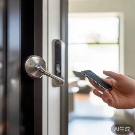 智能锁安装简单,远程控制方便