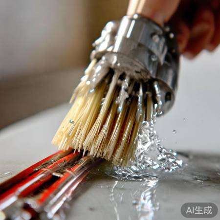 轻刷加热棒,勿刮擦,擦干复位。