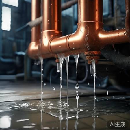 冷凝水倒流,铜管漏水
