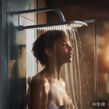 美的淋浴头安装教程完毕
