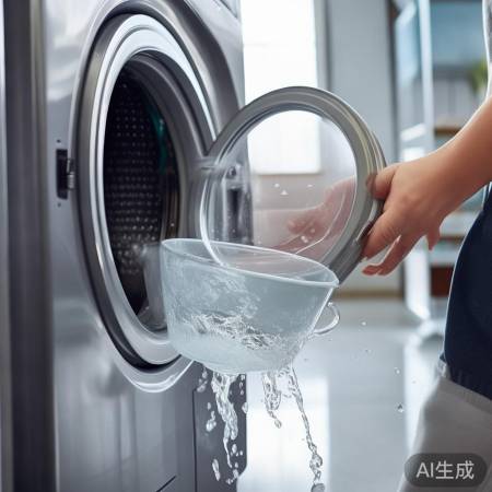清洗洗衣机，清水冲净，延长寿命