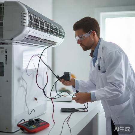 检查空调连接，确保信号畅通