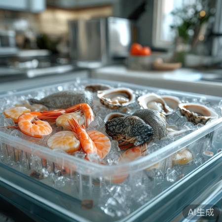 “海鲜保鲜,冰袋妙用”