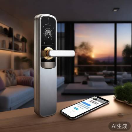 指纹锁安全可靠,远程监控报警