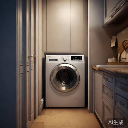 洗衣机宜置水源近,走廊巧利用