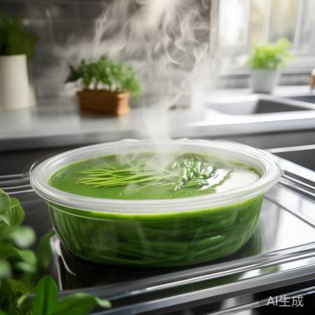 “煮绿豆汤，凉热适中密封防变质